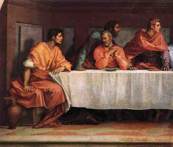Andrea Del Sarto The Last Supper Detail2 A4 Photo Print