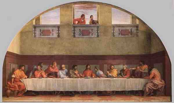 Andrea Del Sarto The Last Supper A4 Photo Print