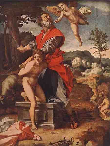 Andrea Del Sarto The Sacrifice Of Abraham A4 Photo Print
