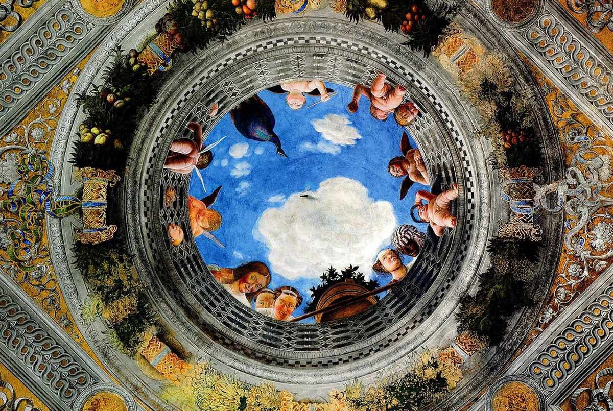 Andrea Mantegna Ceiling Oculus mantegn5 cropped A4 Photo Print
