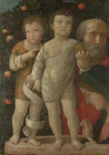 Andrea Mantegna The Holy Family with Saint John A4 Photo Print
