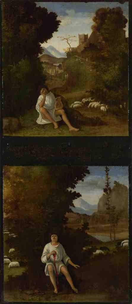 Andrea Previtali Scenes from Tebaldeos Eclogues The Story of Damon 1 A4 Photo Print