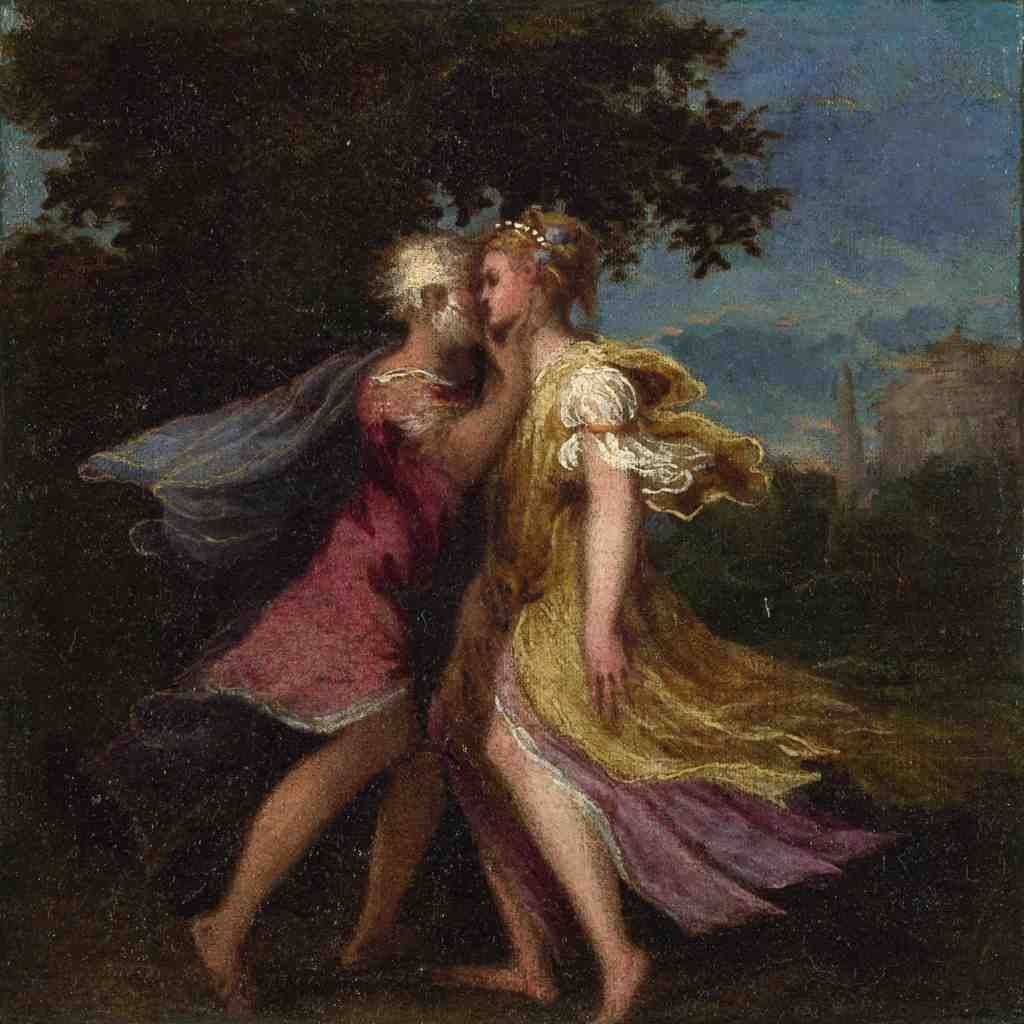 Andrea Schiavone Jupiter seducing Callisto A4 Photo Print