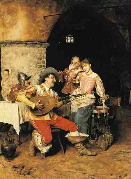 Andreotti Federigo The Serenade A4 Photo Print