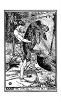 Andrew Lang Brown Fairy Book 113 Vintage Illustration A4 Photo Print