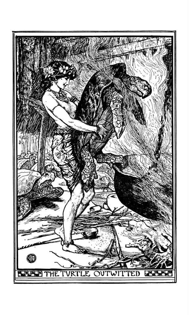 Andrew Lang Brown Fairy Book 113 Vintage Illustration A4 Photo Print