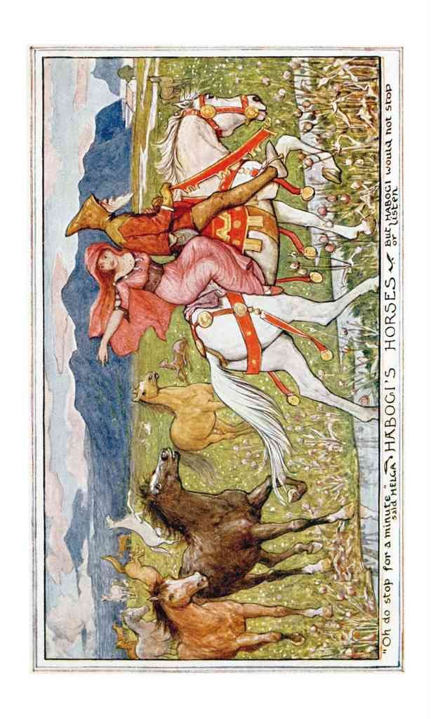 Andrew Lang Brown Fairy Book 127 Vintage Illustration A4 Photo Print