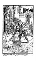 Andrew Lang Brown Fairy Book 215 Vintage Illustration A4 Photo Print