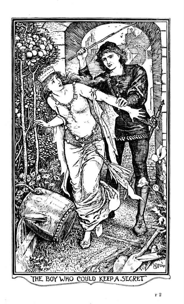 Andrew Lang Crimson Fairy Book 070 Vintage Illustration A4 Photo Print