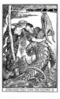 Andrew Lang Crimson Fairy Book 088 Vintage Illustration A4 Photo Print