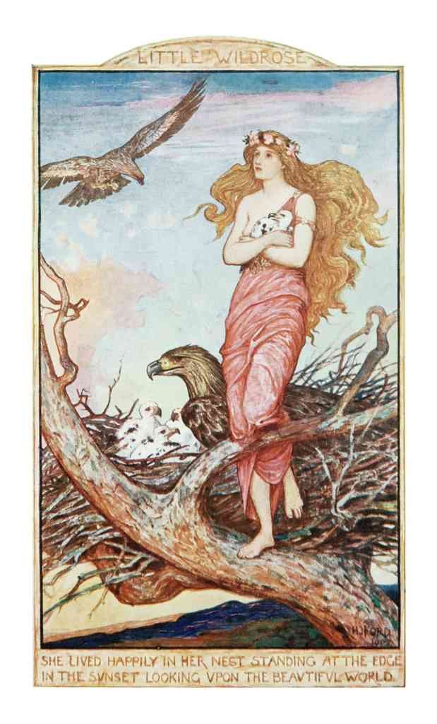 Andrew Lang Crimson Fairy Book 096 Vintage Illustration A4 Photo Print