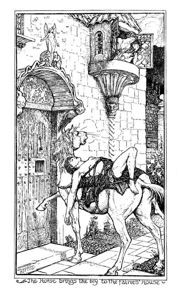 Andrew Lang Crimson Fairy Book 120 Vintage Illustration A4 Photo Print