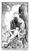 Andrew Lang Crimson Fairy Book 184 Vintage Illustration A4 Photo Print