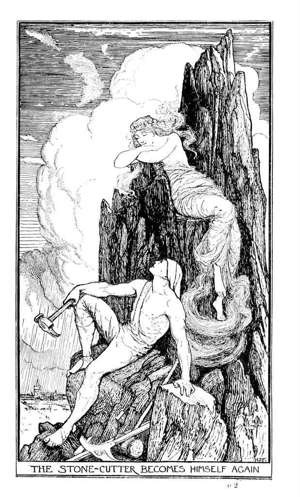 Andrew Lang Crimson Fairy Book 184 Vintage Illustration A4 Photo Print