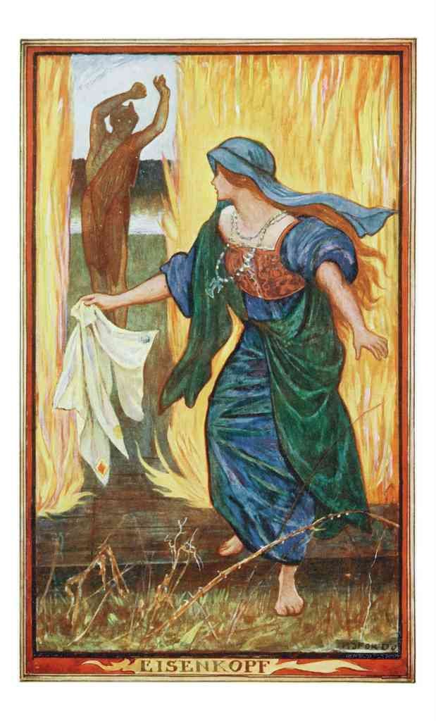 Andrew Lang Crimson Fairy Book 254 Vintage Illustration A4 Photo Print