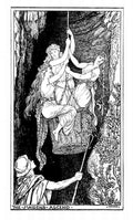 Andrew Lang Crimson Fairy Book 286 Vintage Illustration A4 Photo Print