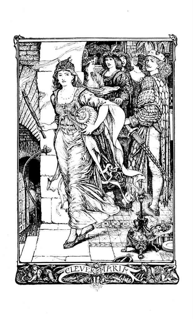 Andrew Lang Crimson Fairy Book 342 Vintage Illustration A4 Photo Print