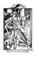Andrew Lang Crimson Fairy Book 345 Vintage Illustration A4 Photo Print