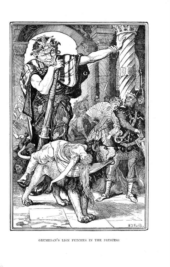 Andrew Lang Green Fairy Book 086 Vintage Illustration A4 Photo Print
