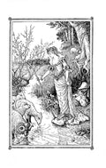 Andrew Lang Green Fairy Book 187 Vintage Illustration A4 Photo Print