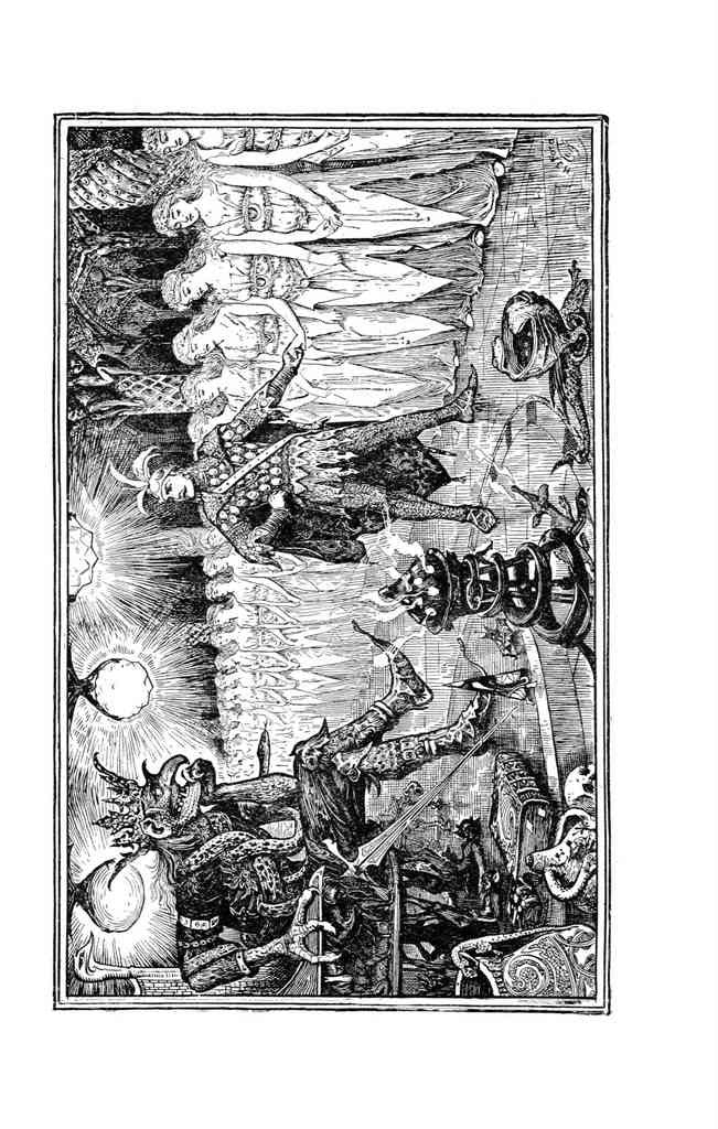 Andrew Lang Green Fairy Book 212 Vintage Illustration A4 Photo Print