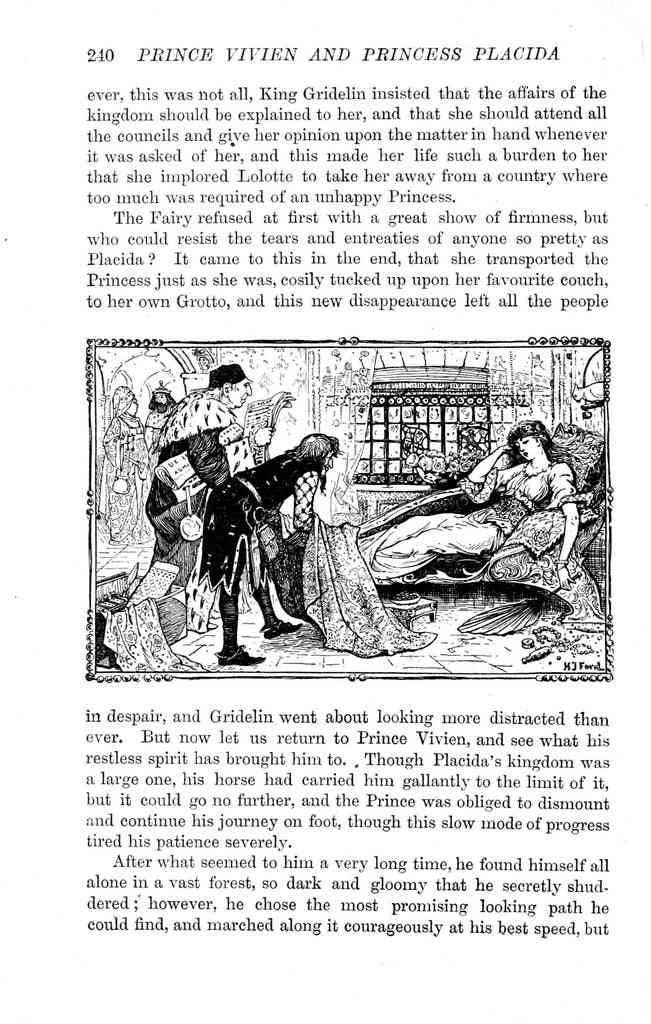 Andrew Lang Green Fairy Book 242 Vintage Illustration A4 Photo Print