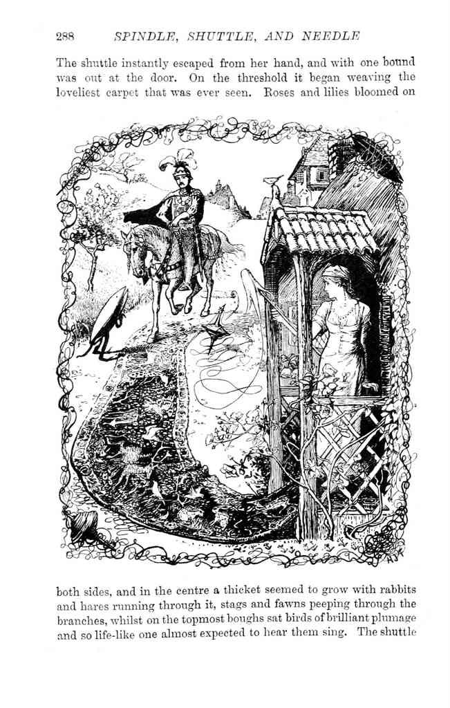 Andrew Lang Green Fairy Book 287 Vintage Illustration A4 Photo Print