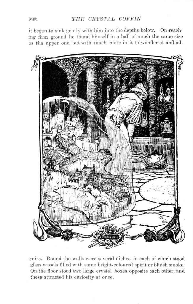 Andrew Lang Green Fairy Book 291 Vintage Illustration A4 Photo Print