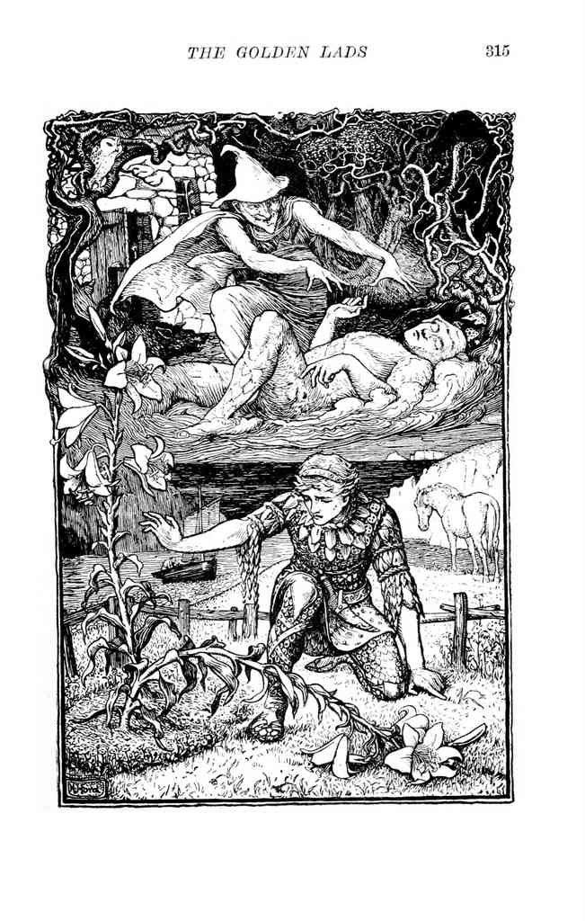 Andrew Lang Green Fairy Book 314 Vintage Illustration A4 Photo Print