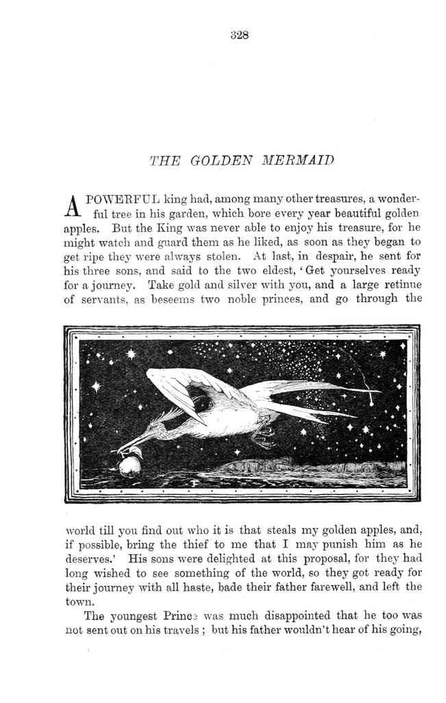 Andrew Lang Green Fairy Book 326 Vintage Illustration A4 Photo Print