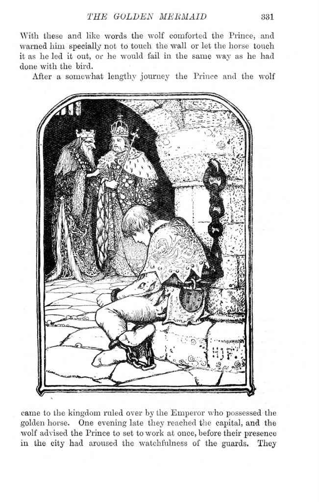 Andrew Lang Green Fairy Book 329 Vintage Illustration A4 Photo Print