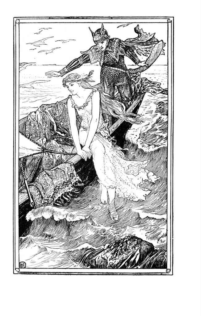 Andrew Lang Green Fairy Book 331 Vintage Illustration A4 Photo Print