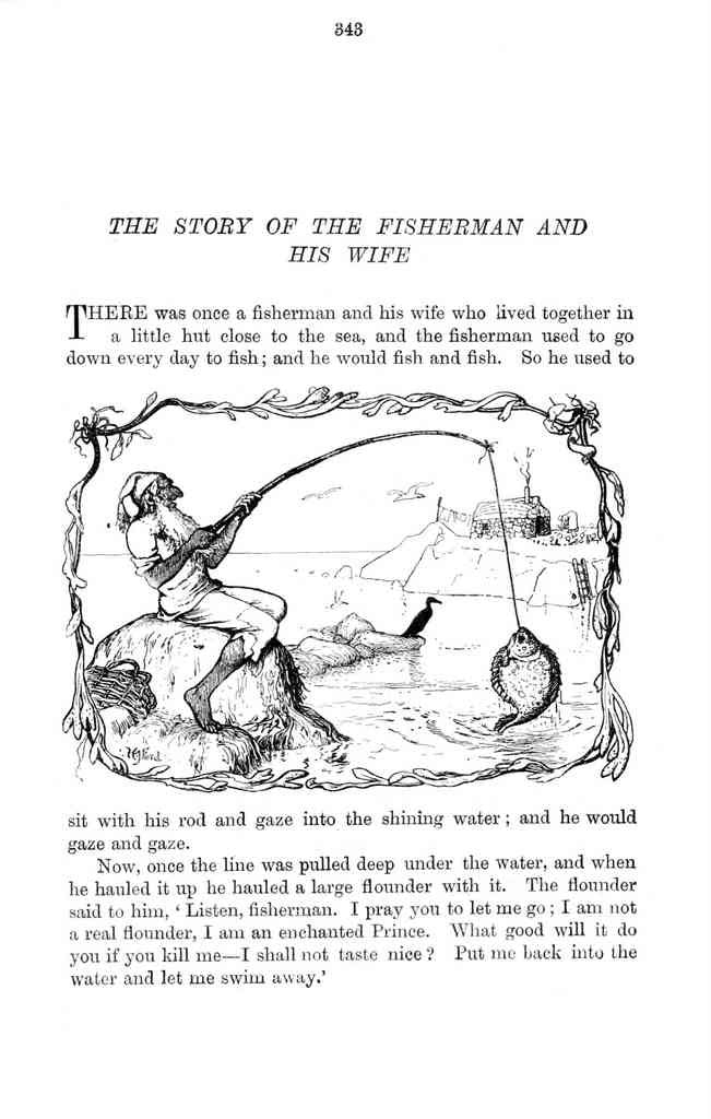 Andrew Lang Green Fairy Book 340 Vintage Illustration A4 Photo Print