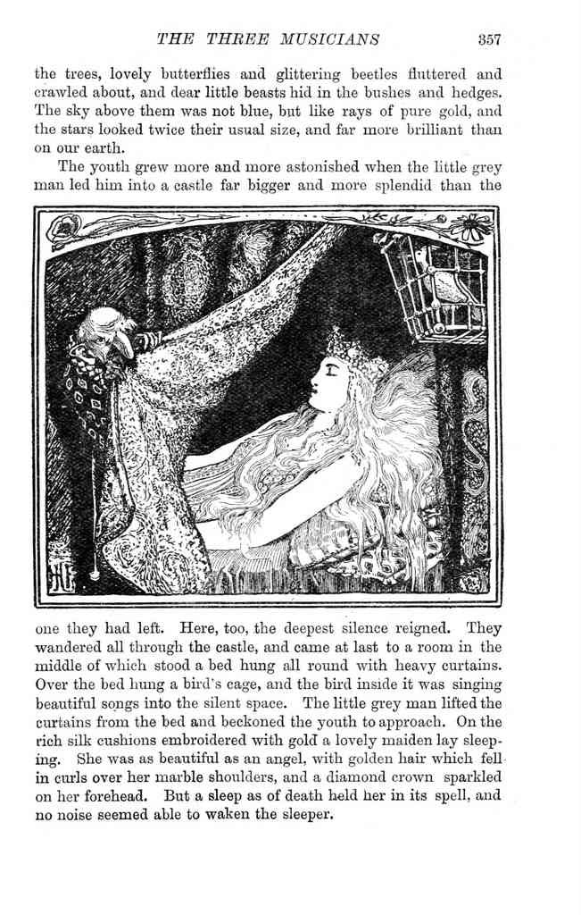 Andrew Lang Green Fairy Book 354 Vintage Illustration A4 Photo Print