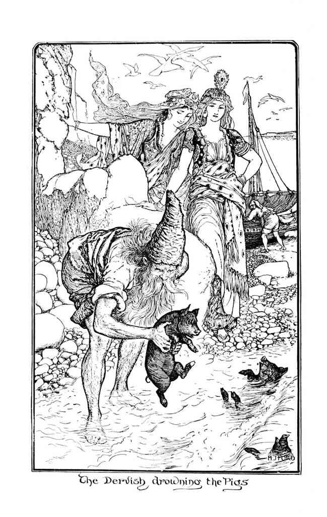 Andrew Lang Grey Fairy Book 003 Vintage Illustration A4 Photo Print
