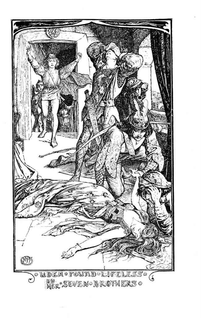 Andrew Lang Grey Fairy Book 157 Vintage Illustration A4 Photo Print