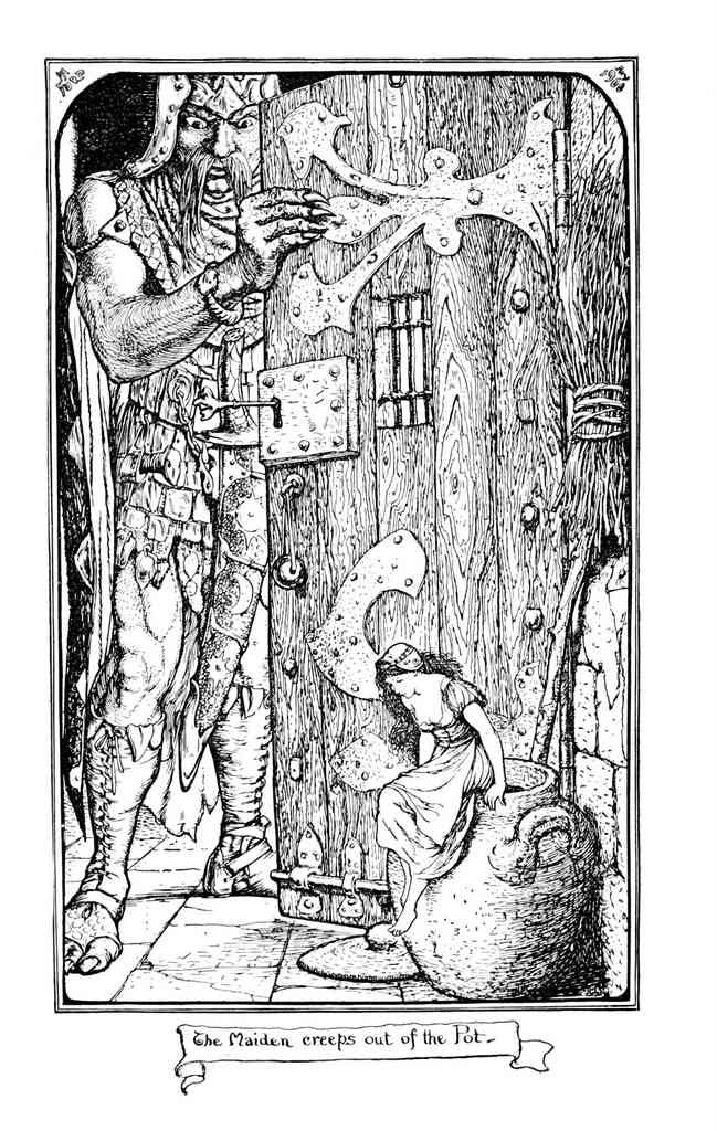Andrew Lang Grey Fairy Book 269 Vintage Illustration A4 Photo Print
