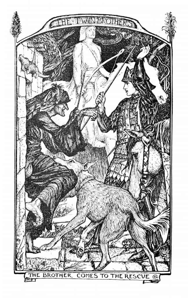 Andrew Lang Grey Fairy Book 312 Vintage Illustration A4 Photo Print
