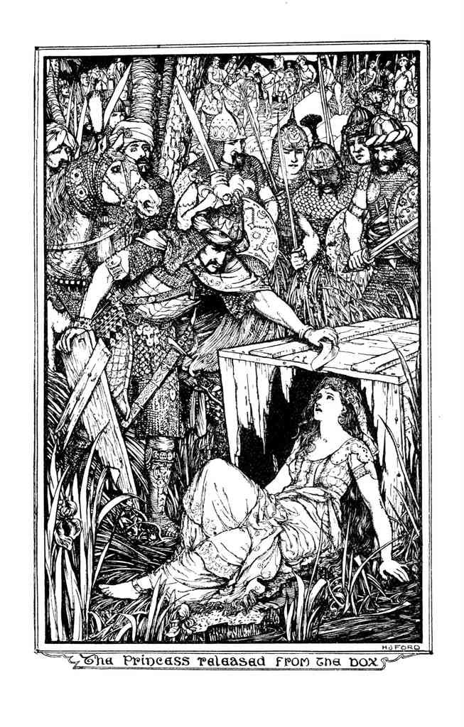 Andrew Lang Lilac Fairy Book 046 Vintage Illustration A4 Photo Print
