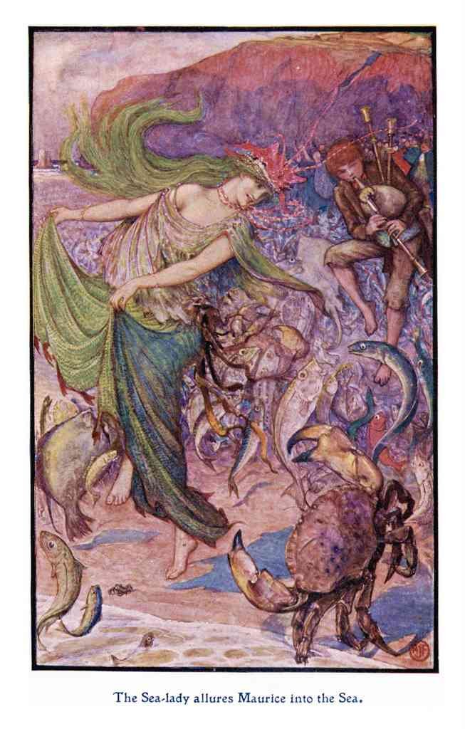 Andrew Lang Lilac Fairy Book 174 Vintage Illustration A4 Photo Print
