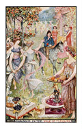 Andrew Lang Lilac Fairy Book 258 Vintage Illustration A4 Photo Print