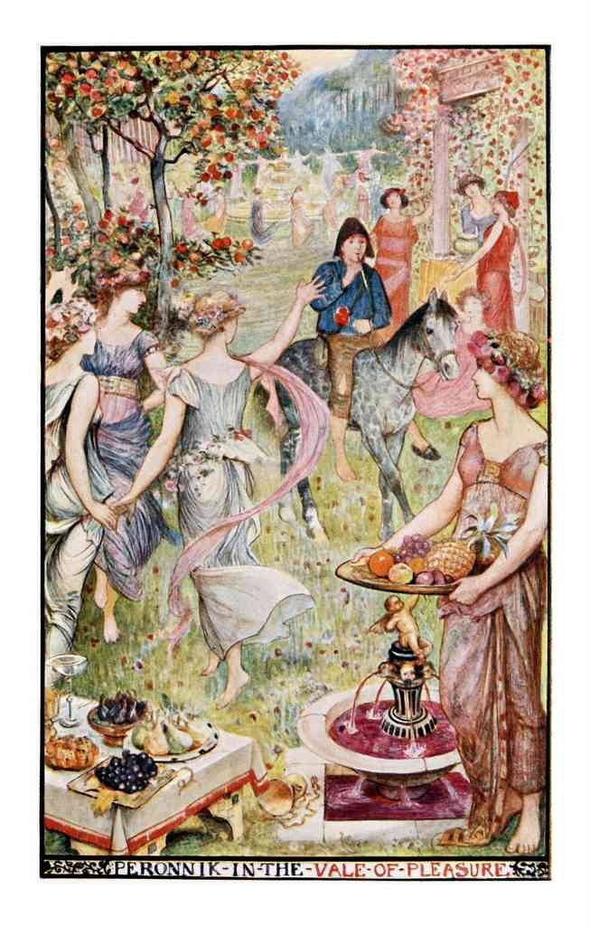 Andrew Lang Lilac Fairy Book 258 Vintage Illustration A4 Photo Print