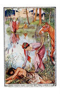 Andrew Lang Lilac Fairy Book 292 Vintage Illustration A4 Photo Print