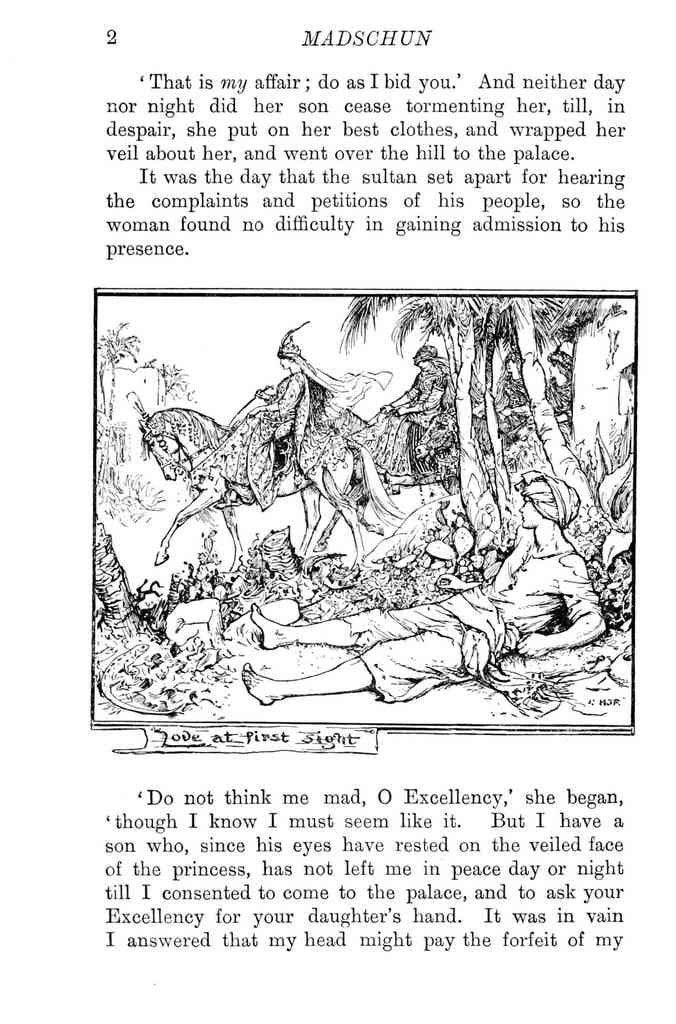 Andrew Lang Olive Fairy Book 016 Vintage Illustration A4 Photo Print