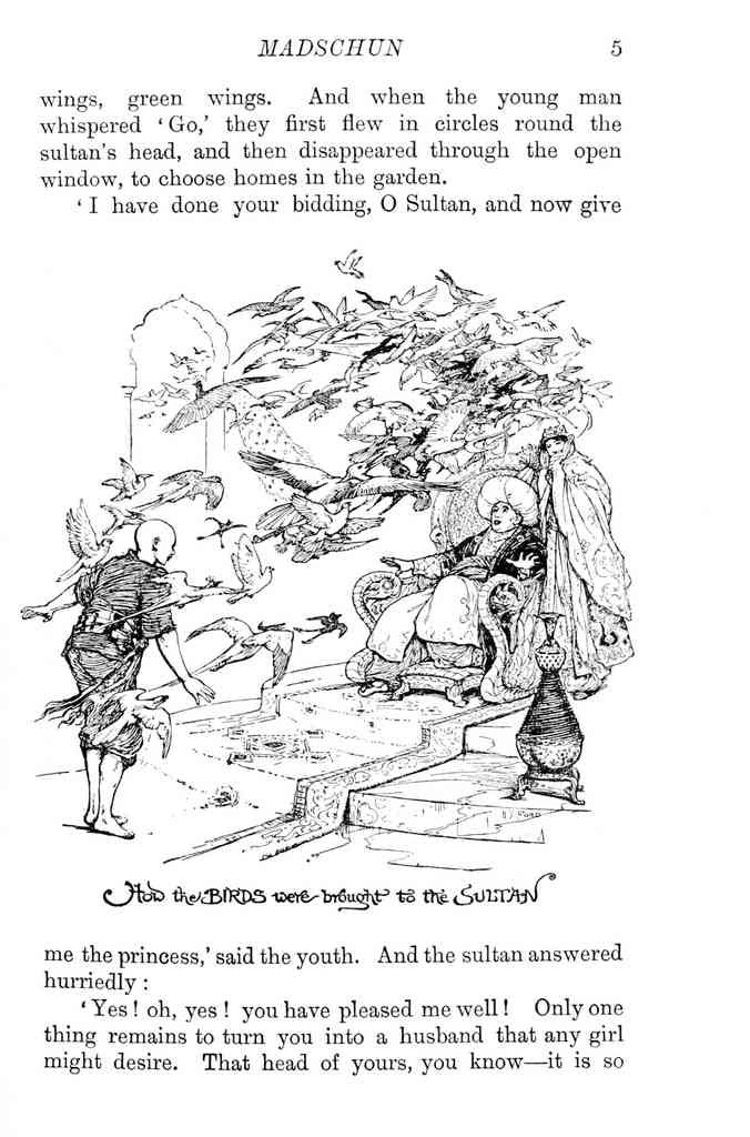 Andrew Lang Olive Fairy Book 019 Vintage Illustration A4 Photo Print