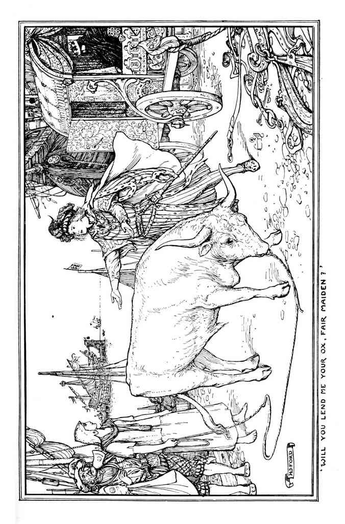 Andrew Lang Olive Fairy Book 050 Vintage Illustration A4 Photo Print