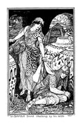 Andrew Lang Olive Fairy Book 119 Vintage Illustration A4 Photo Print