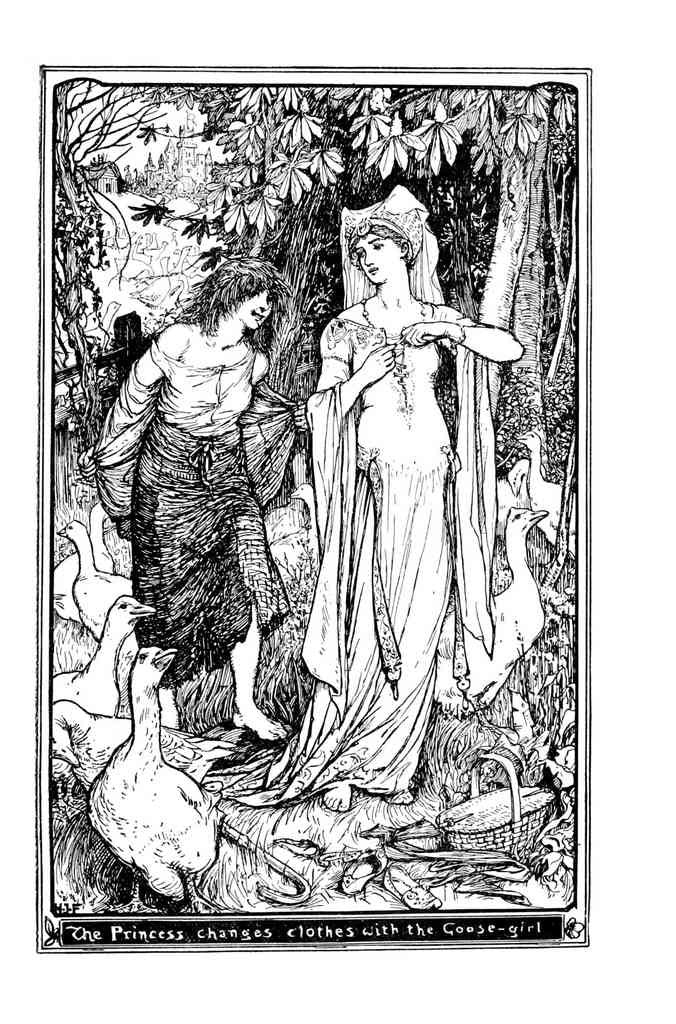 Andrew Lang Olive Fairy Book 170 Vintage Illustration A4 Photo Print