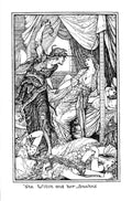Andrew Lang Olive Fairy Book 228 Vintage Illustration A4 Photo Print