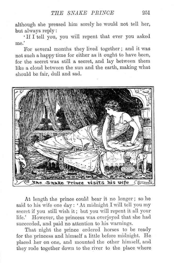 Andrew Lang Olive Fairy Book 251 Vintage Illustration A4 Photo Print